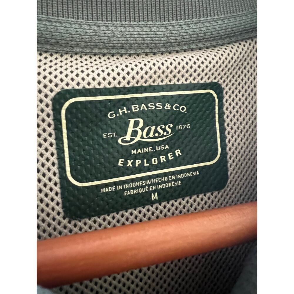 G.H. Bass & Co. Men's Active Polo Shirt Green Size Medium JL - Picture 7 of 9